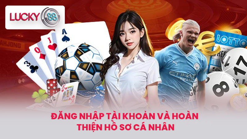 Đăng Ký LUCKY88 - Hướng Dẫn Chi Tiết Cho Người Mới Bắt Đầu 4 Đăng nhập tài khoản và hoàn thiện hồ sơ cá nhân
